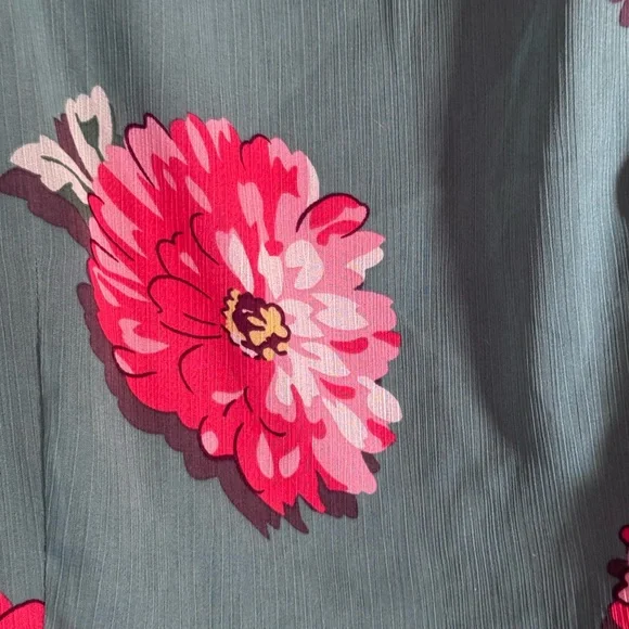 Cabi Style 3445 Blushing Floral Blouse Teal Sz M Peplum Lined
Tank Shirt Top - Picture 10 of 16